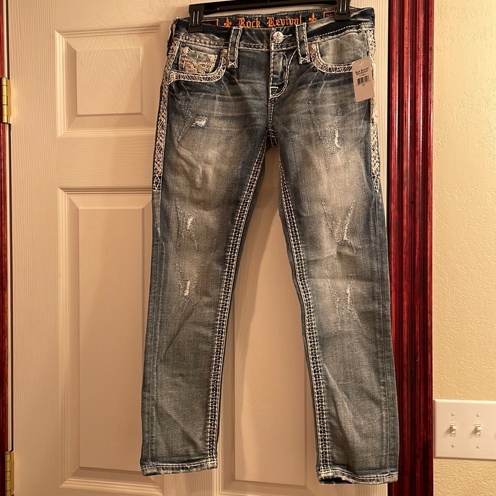 Rock Revival skinny crop jeans size 26-NWT - Picture 3 of 6